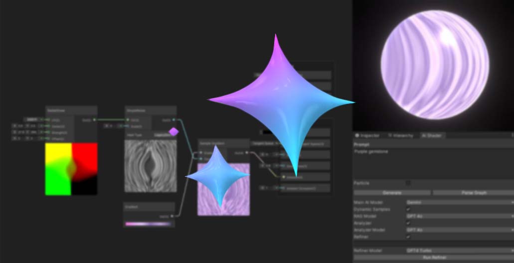AI-generated shader graph